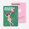 Bold Photo Birthday Invites - Pink