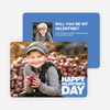 Bold Valentine’s Day Cards - Blue