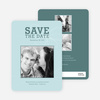 Bow Inspired Save the Date Cards - Mint Blue