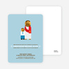 Boy and Jesus Baptism Invitation - Light Blue