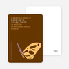 Butterfly Party Invitations - Apricot