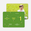 Buzzing Bee Modern Birthday Invitations - Rich Green