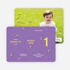 Buzzing Bee Modern Birthday Invitations - Gorgeous Grape