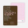 Celebrate Good Times Invitation - Chocolate Brown