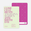 Celebrate Good Times Invitation - Pale Green