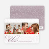 Cheer Script Holiday Photo Cards - Grape