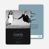 Cheers to the New Year Photo Card - Mystic Blue