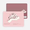 Chic 3D Graffiti Baby Shower Invitations - Strawberry Smoothie