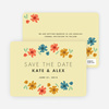 Chic Floral Save the Date Cards - Yellow