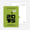 Chic New Year’s Eve Party Bird Invitations - Asparagus Green