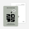 Chic New Year’s Eve Party Bird Invitations - Silver Grey