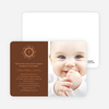 Christmas and Holiday Baptism Invitation - Orange