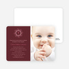 Christmas and Holiday Baptism Invitation - Bright Pink