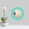 Circle of Diamonds Photo Wall Decals - Blue