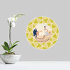 Circle of Diamonds Photo Wall Decals - Yellow