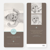 Circle Seal Holiday Birth Announcements - Blue