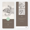 Circle Seal Holiday Birth Announcements - Green