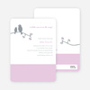 Classic Bird Baby Shower Invitation - Lilac