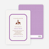 Classic Giraffe Baby Shower Invitation - Orchid