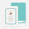 Classic Giraffe Baby Shower Invitation - Teal