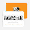 Classic Photo Holiday Cards - Orange