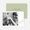 Classic Photo Thank You Cards - Green