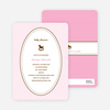 Classic Rocking Horse Baby Shower Invitation - Cotton Candy