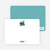 Classic Train Personal Note Cards - Blue