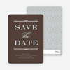 Classic Type Save the Date Cards - Umber