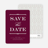 Classic Type Save the Date Cards - Sangria