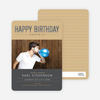 Cocktail Themed Birthday Party Invitations - Grey