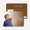 Color Focus Photo Birthday Party Invitations - Oak