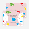 Color Me Birthday Kids Birthday Invitations - Pink Putty