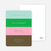 Color Stripes Invitations - Multi