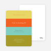 Color Stripes Invitations - Multi