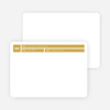 Colored Blocks Personal Stationery - Gold Bar