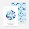 Colorful Dots Baby Shower Invitations - Rich Blue