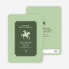 Cowboy Birthday Invitation - Hunter Green