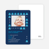 Creepy Creatures Photo Birthday Invitation - Navy Blue