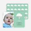 Cupcake Birthday Party Photo Invitation - Bamboo Green