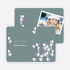 Dangling Hearts Valentines Day Photo Cards - Taupe