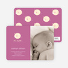 Darn Cute Piggy Baby Announcement - Violet Pink