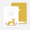 Deer Mom Deer Themed Baby Shower Invitations - Yellow