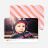 Diagonal Stripes Holiday Cards - Orange