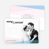 Diagonal Stripes New Year’s Cards - Pink