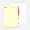 Diagonal Stripes Personal or Professional Stationery - Silver Smoke