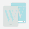Distinct Letters Personalized Note Cards - Sage