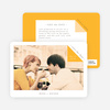Dog Ear Corners Save the Date Cards - Orange