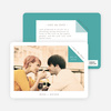 Dog Ear Corners Save the Date Cards - Blue