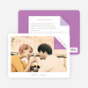 Dog Ear Corners Save the Date Cards - Purple